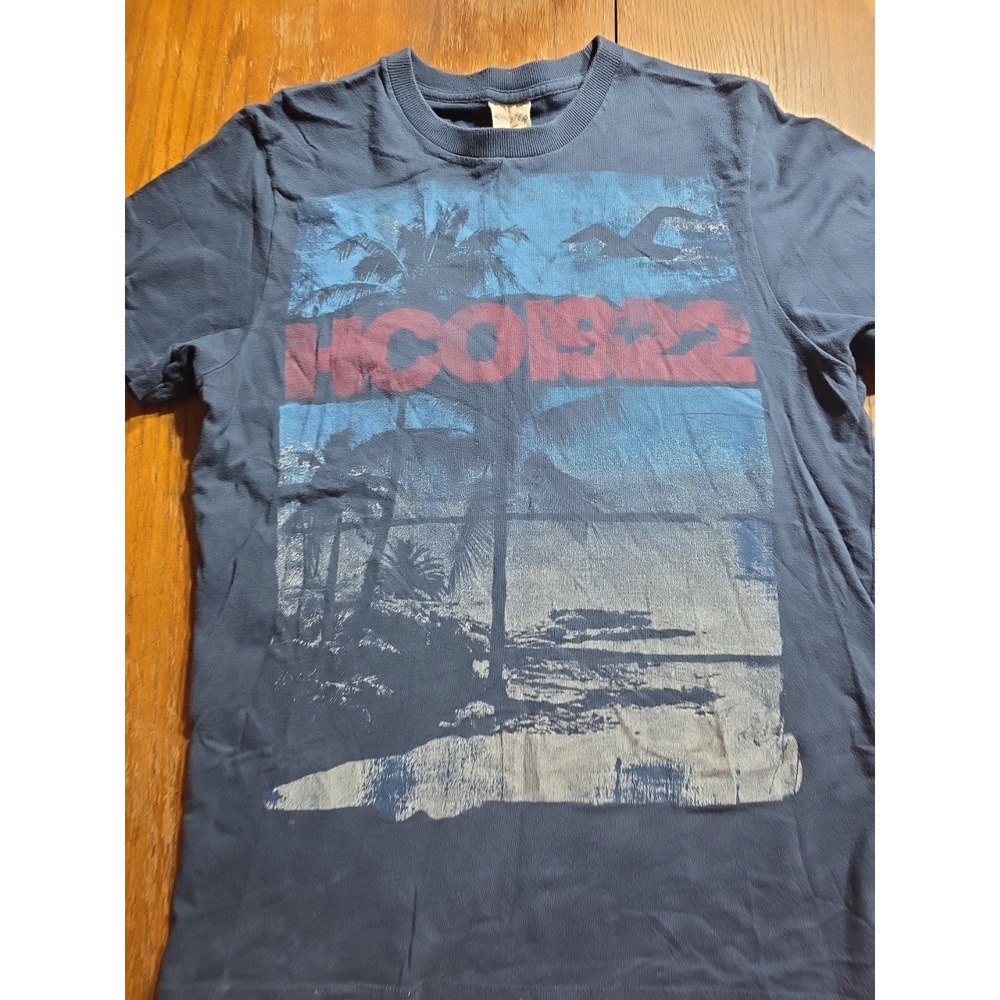 Vintage Y2K Hollister California Navy‎ Faded Casual Wear Men's Size Large 1922
